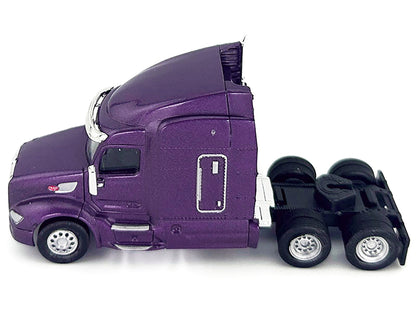 Peterbilt 579 Sleeper Cab Purple Metallic 1/87 (HO) Plastic Model Car