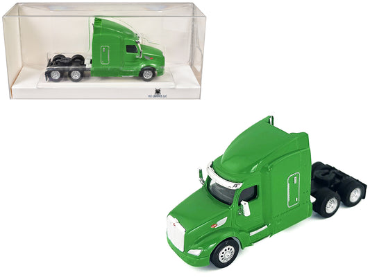 Peterbilt 579 Sleeper Cab Lime Green 1/87 (HO) Plastic Model Car