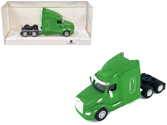 Peterbilt 579 Sleeper Cab Lime Green 1/87 (HO) Plastic Model Car