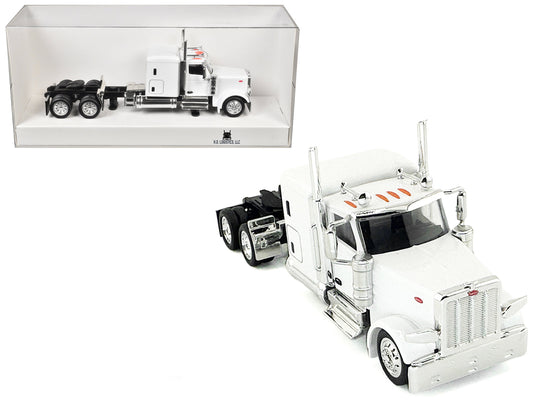 Peterbilt 589 Truck with 72 Inch Sleeper White 1/87 (HO) Plastic Model Car