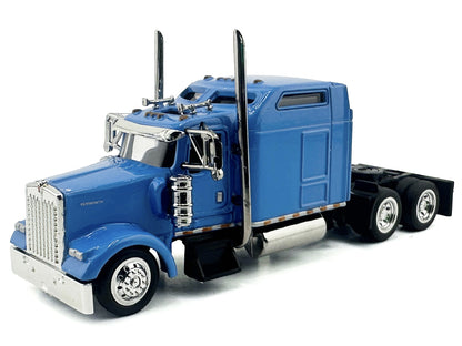 Kenworth W900L Truck Tractor with Sleeper Cab Baby Blue 1/87 (HO) Scale Plastic Model Car