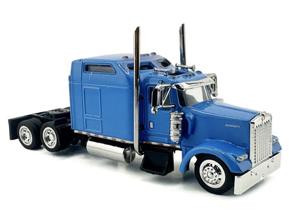 Kenworth W900L Truck Tractor with Sleeper Cab Baby Blue 1/87 (HO) Scale Plastic Model Car