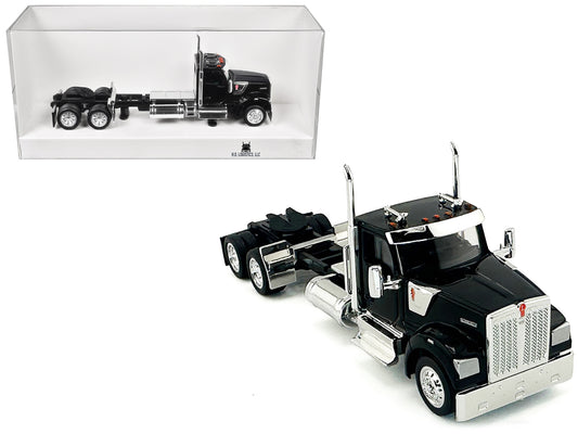 Kenworth W990 2-Axel Day Cab Black 1/87 (HO) Plastic Model Car