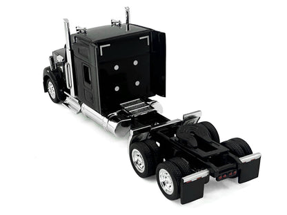 Kenworth W990 with Stand Up Sleeper Cab Black 1/87 (HO) Plastic Model Car