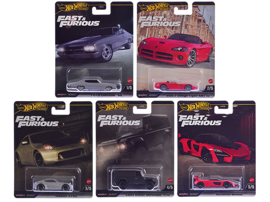 "Fast & Furious" 2024 5 piece Set J Diecast Model Cars