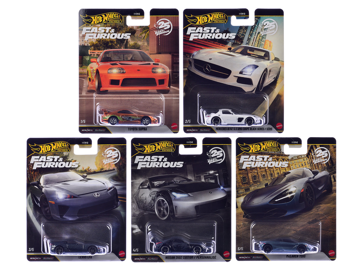 "Fast & Furious 25th Anniversary" 2026 10 piece Set R Diecast Model Cars
