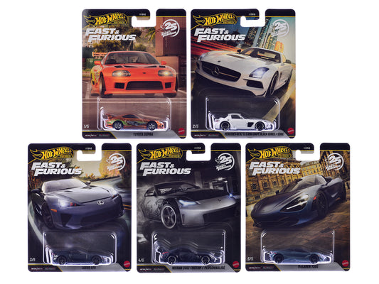 "Fast & Furious 25th Anniversary" 2026 10 piece Set R Diecast Model Cars