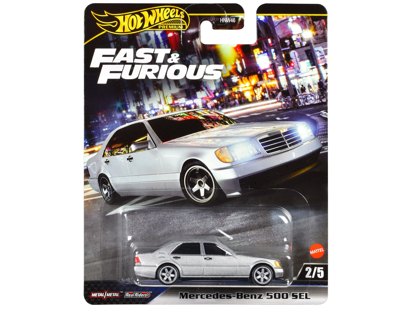 Mercedes-Benz 500 SEL Silver Metallic "The Fast and the Furious: Tokyo Drift" (2006) Movie "Fast & Furious" Series Diecast Model Car