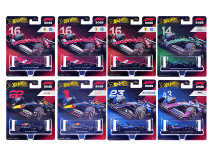 "Formula 1 Racing" 8 piece Set M "Premium Series" Diecast Model Car