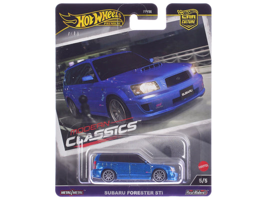 Subaru Forester STi Blue Metallic "Modern Classics" Series Diecast Model Car