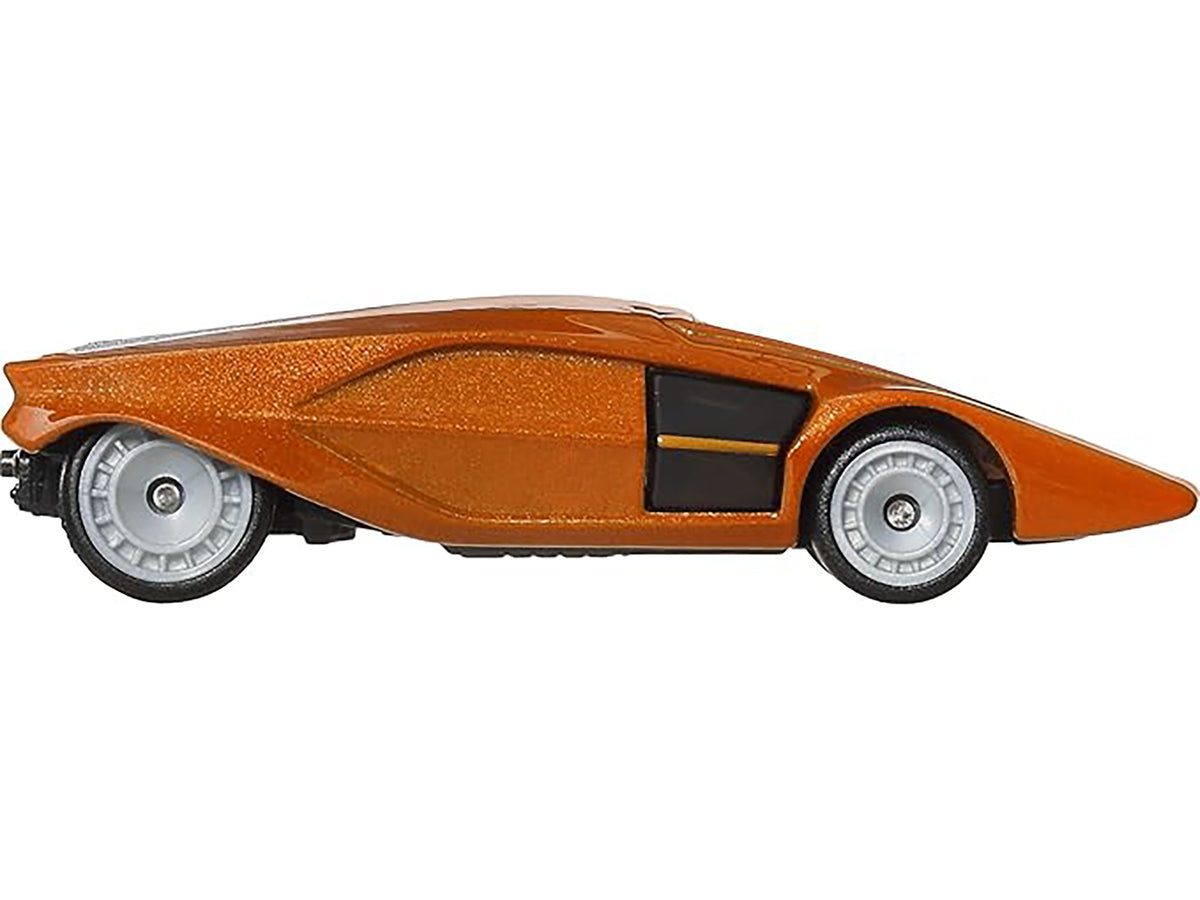 Lancia Stratos Zero Concept Car Orange Metallic "Hammer Drop" Series Diecast Model Car