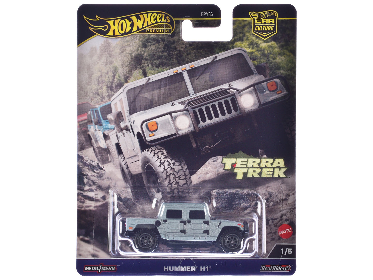 Hummer H1 Pickup Truck Gray Metallic "Terra Trek" Series Diecast Model Car