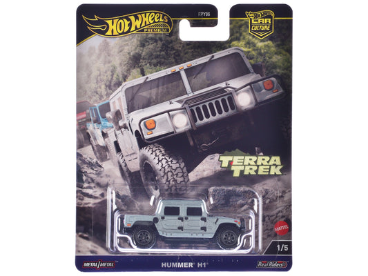 Hummer H1 Pickup Truck Gray Metallic "Terra Trek" Series Diecast Model Car