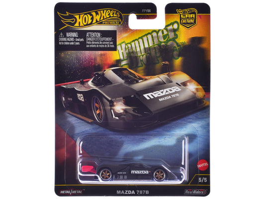Mazda 787B Prototype Race Car Black "Hammer Drop" Series Diecast Model Car