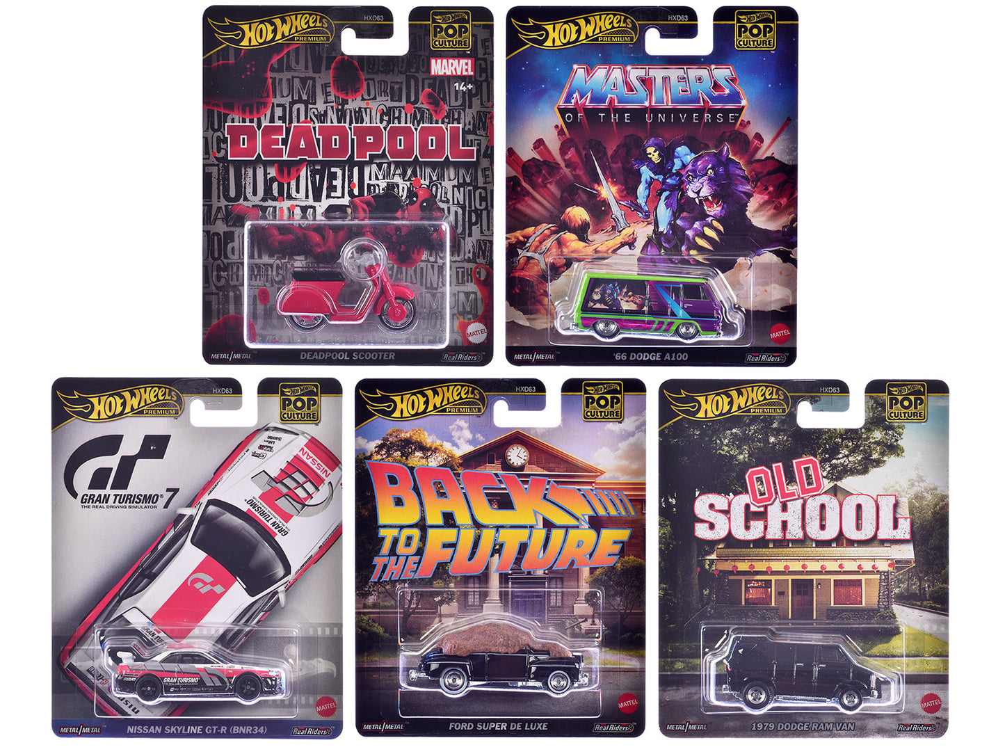 "Pop Culture 2025" 5 piece Set J "Premium Series" Diecast Model Cars
