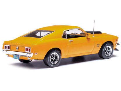 1970 Ford Mustang Boss 429 Bright Yellow with Black Hood Scoop 1/43 Diecast Model Car