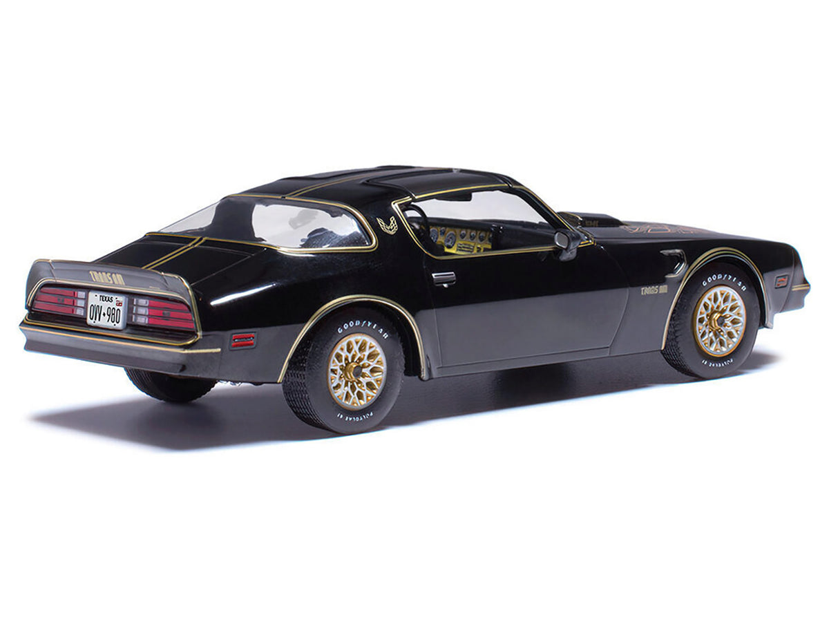 1977 Pontiac Trans Am Starlight Black with Hood Graphics 1/43 Diecast Model