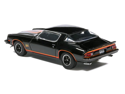 1977 Chevrolet Camaro Z28 Black with Stripes 1/64 Diecast Model Car
