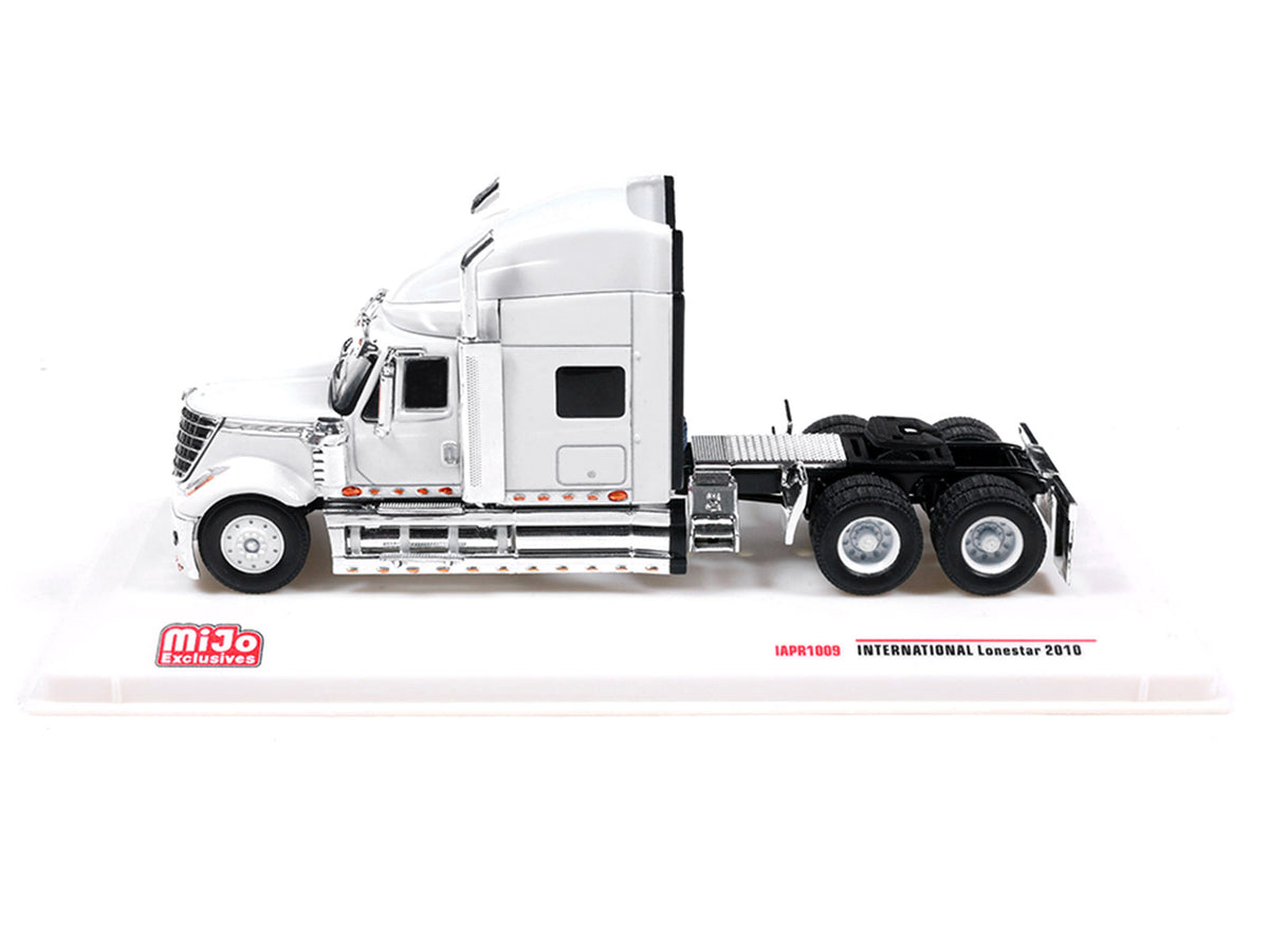 2010 International Lonestar Truck Tractor White 1/64 Diecast Model