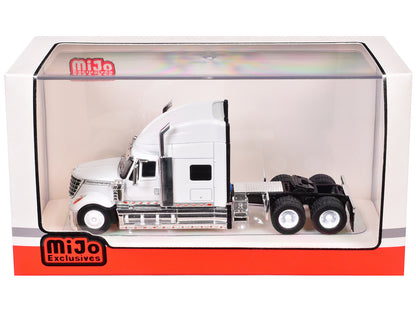 2010 International Lonestar Truck Tractor White 1/64 Diecast Model