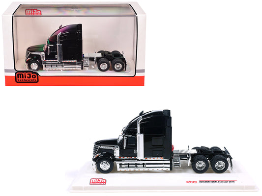2010 International Lonestar Truck Tractor Black 1/64 Diecast Model