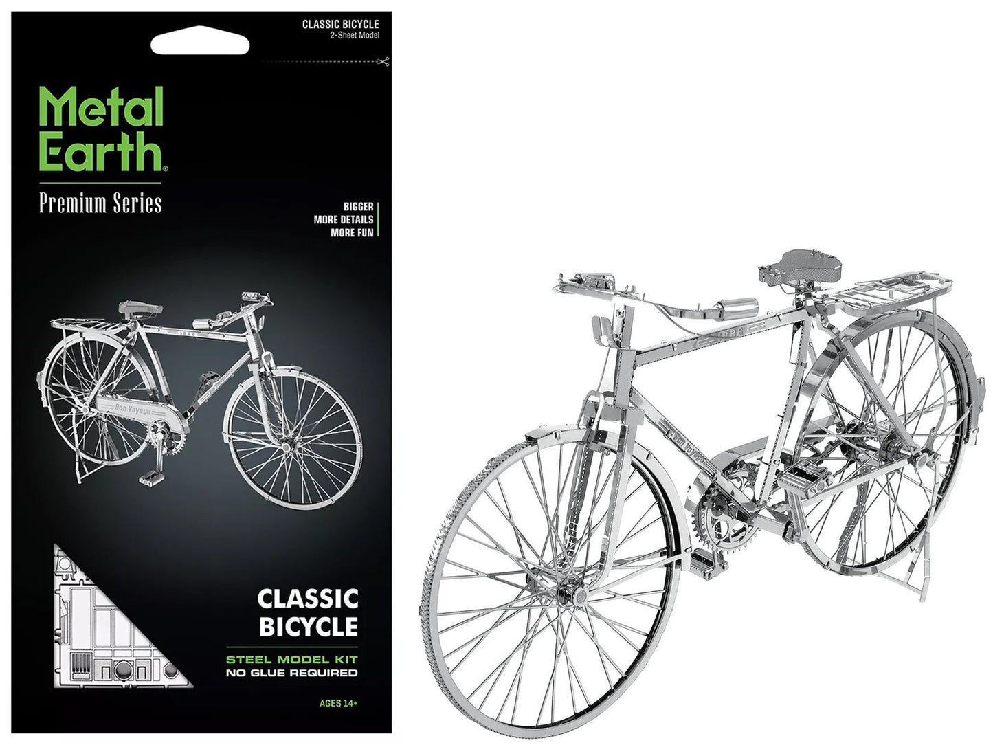 Model Kit Classic Bicycle "Bon Voyage" (Challenging Difficulty) Steel Model