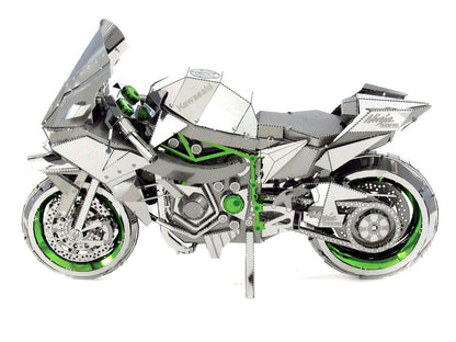 Model Kit Kawasaki Ninja H2R Motorcycle (Expert Difficulty) Steel Model