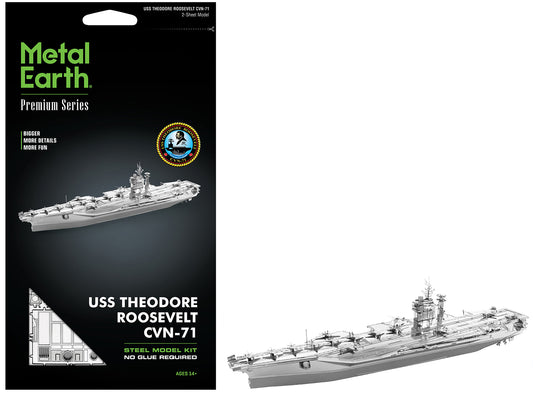 Model Kit USS Theodore Roosevelt CVN-71 Aircraft Carrier (Expert Difficulty) Steel Model