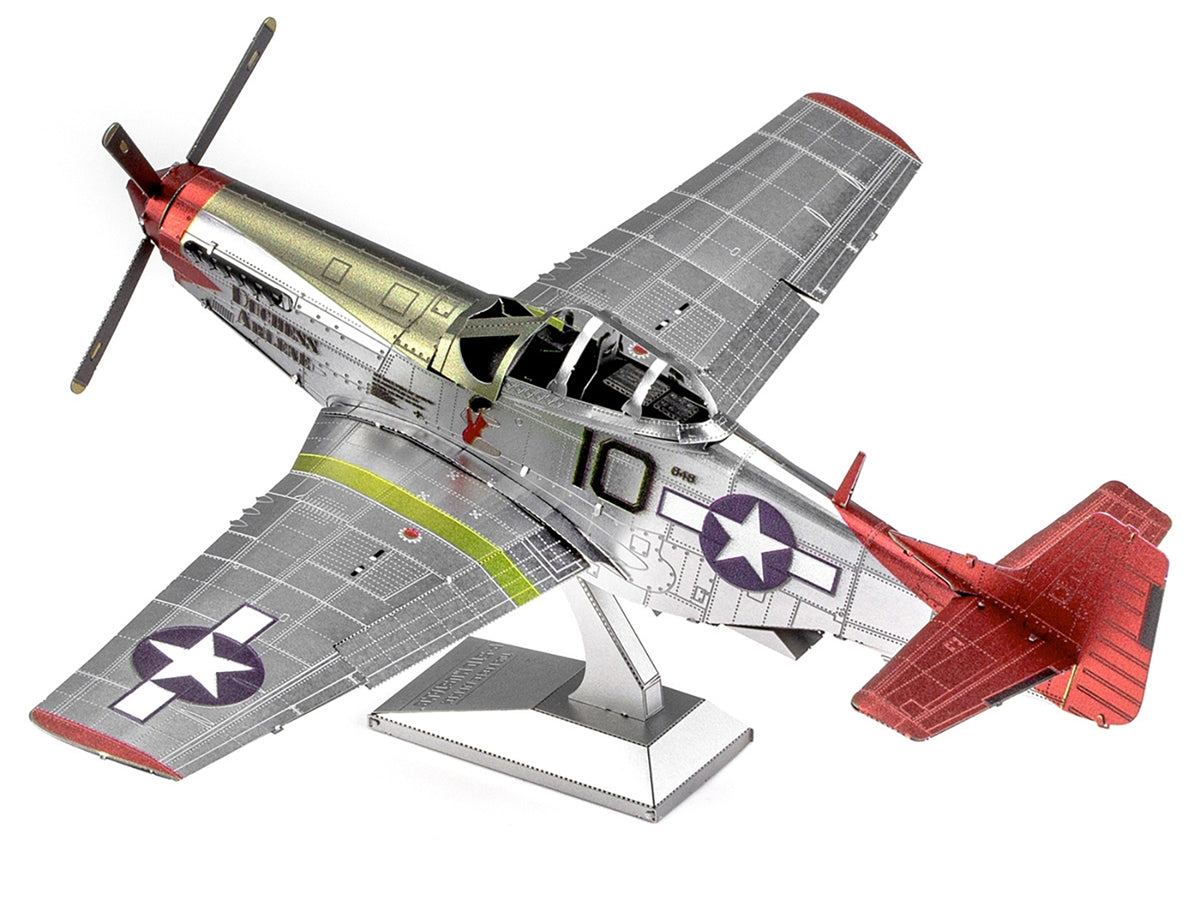 Model Kit North American P-51D Mustang Fighter Aircraft "Tuskegee Airmen Duchess Arlene 100th Fighter Squadron" United States Army Air Forces (Challenging Difficulty) Steel Model