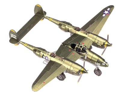 Model Kit Lockheed Martin P-38 Lightning Fighter Aircraft "#162" United States Army Air Forces (Challenging Difficulty) Model