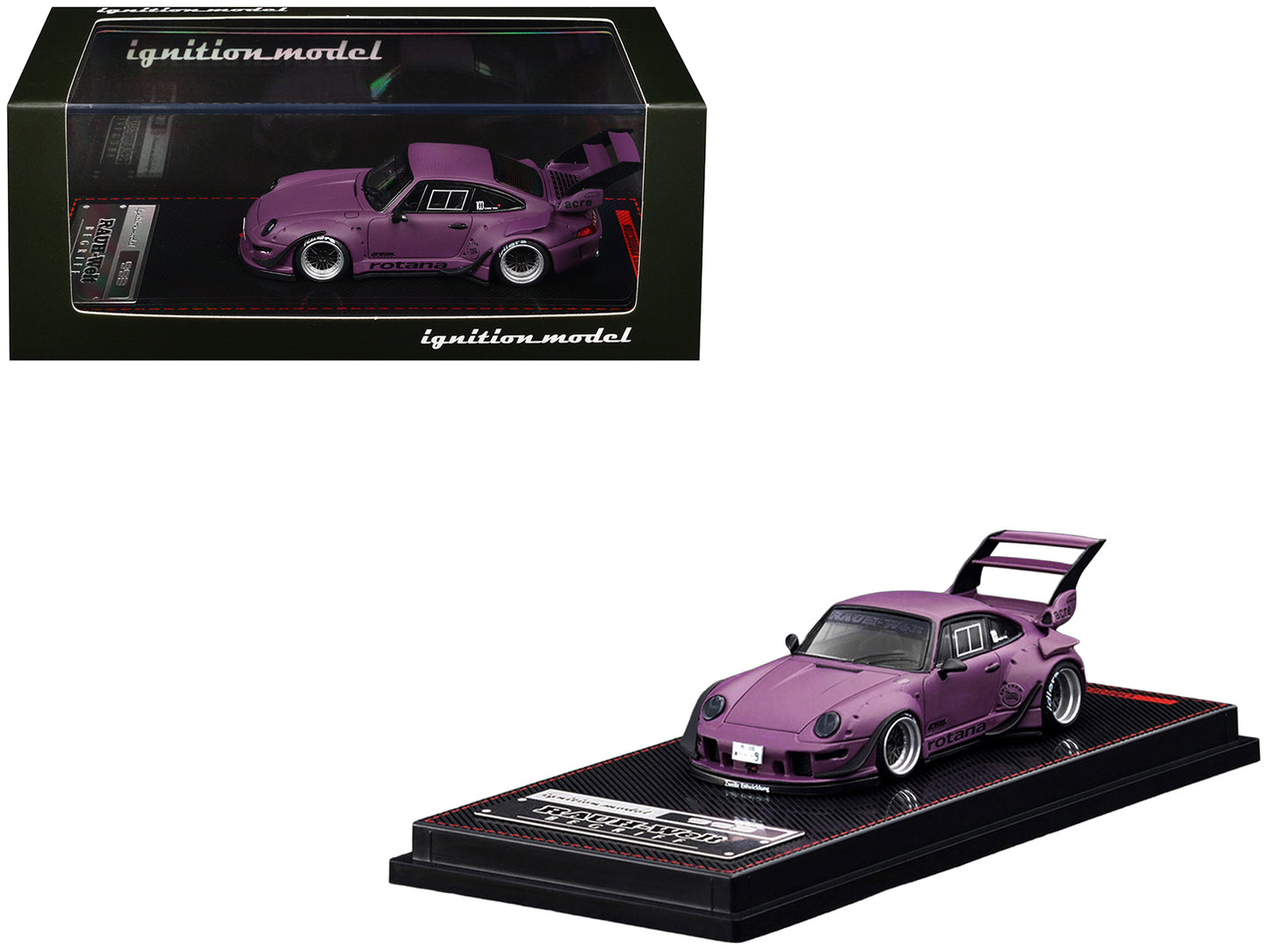 RWB 993 "Rotana" Matt Purple 1/64 Diecast Model Car