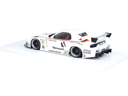 Mazda RX7 (FD3S) LB-Super Silhouette RHD (Right Hand Drive) #41 White with Stripes and Graphics 1/18 Model Car
