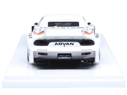 Mazda RX7 (FD3S) LB-Super Silhouette RHD (Right Hand Drive) #41 White with Stripes and Graphics 1/18 Model Car