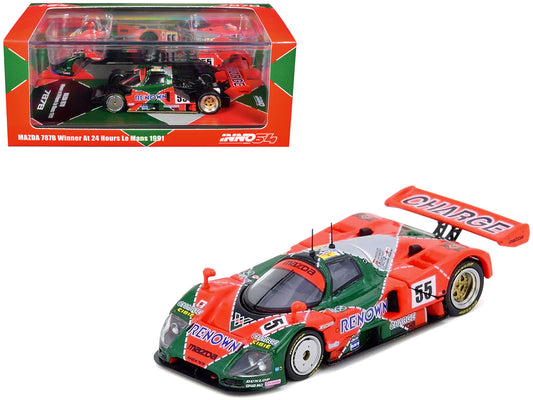 Mazda 787B #55 Johnny Herbert - Volker Weidler - Bertrand Gachot "Mazdaspeed" Winner "24 Hours of Le Mans" (1991) 1/64 Diecast Model Car