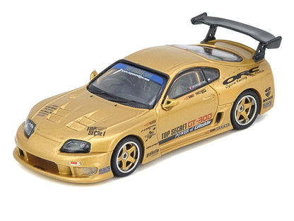 Toyota Supra (A80) "Top Secret Thailand" GT300 RHD (Right Hand Drive) Gold Metallic "Tokyo Auto Salon Kuala Lumpur 2025 Event Exclusive" 1/64 Diecast Model Car