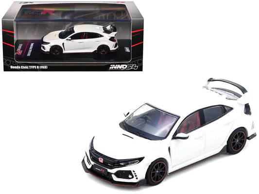 Honda Civic Type R (FK8) RHD (Right Hand Drive) White 1/64 Diecast Model Car