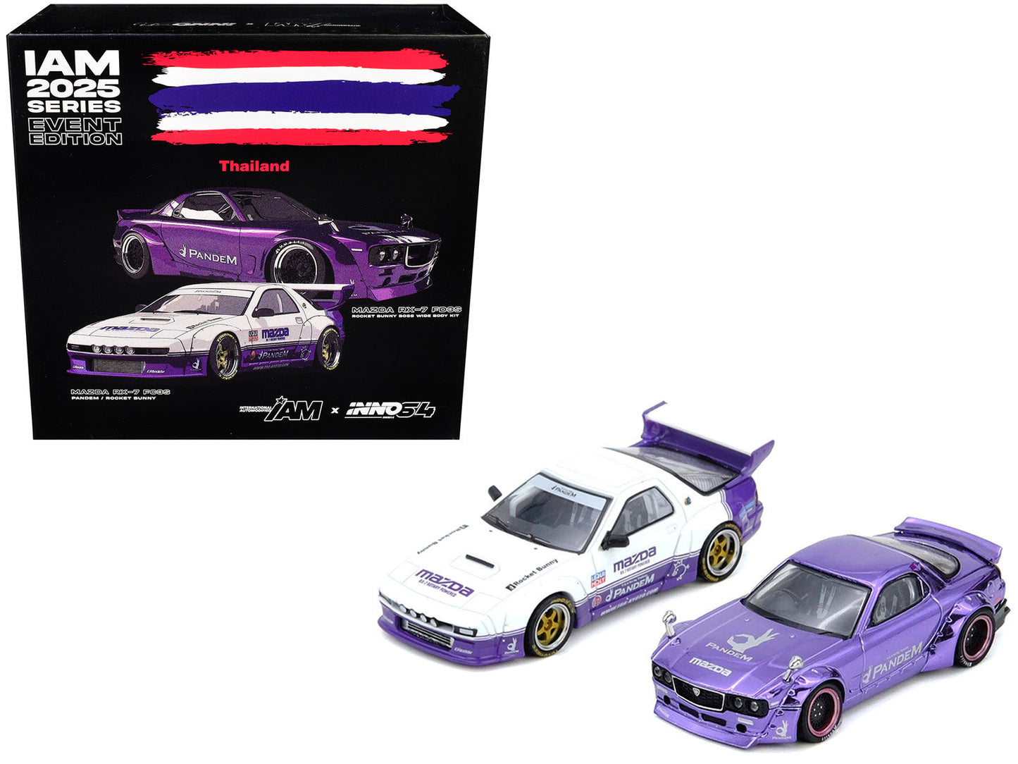 International Automotive Modified (IAM) "2025 Thailand" Box Set of 2 Pieces 1/64 Diecast Model Cars