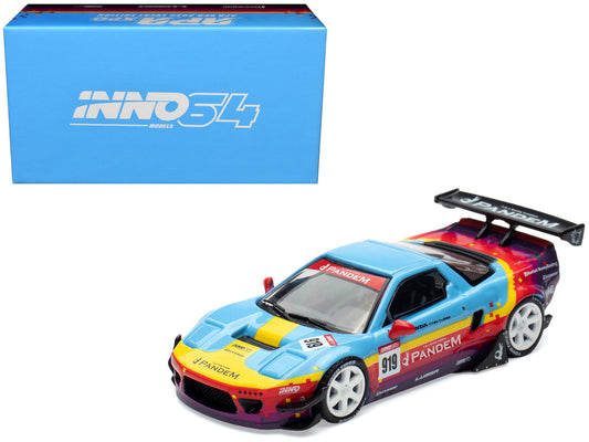 Honda NSX (NA1) #919 "Pandem Rocket Bunny" Light Blue with Graphics "APA XPO 2025 Event Edition" 1/64 Diecast Model Car
