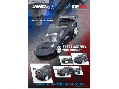 Honda NSX (NA1) RHD (Right Hand Drive) "Pandem Rocket Bunny" Carbon Fiber "Indonesia Diecast Expo 2025 Event Edition" 1/64 Diecast Model Car