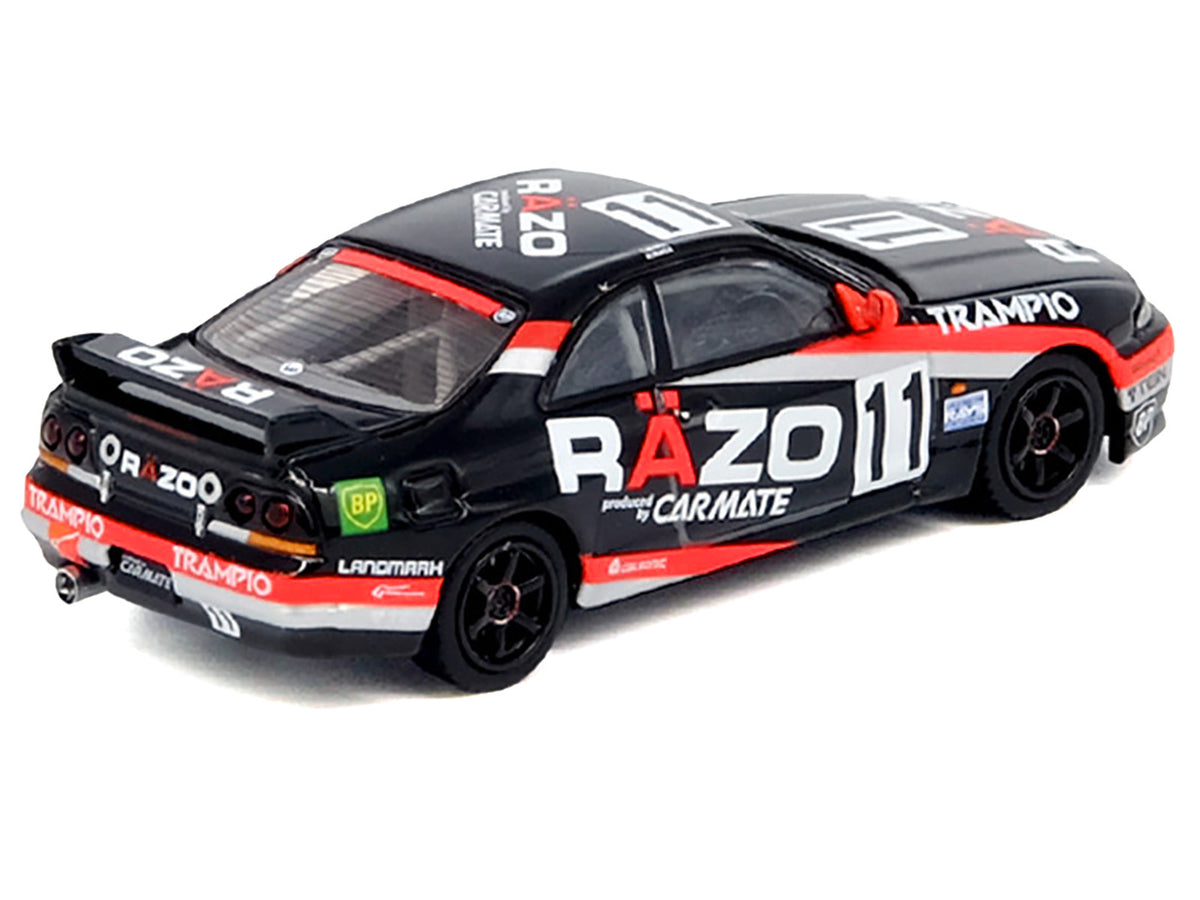 Nissan Skyline GT-R (R33) RHD (Right Hand Drive) #11 "Razo Trampio" N1 Super Endurance Series "Sedan Highland" (1995) 1/64 Diecast Model Car