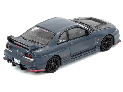 Nissan Top Secret Skyline GT-R (BCNR33) RHD (Right Hand Drive) Stealth Gray with Carbon Hood "Tokyo Auto Salon Hong Kong 2025 Event Edition" 1/64 Diecast Model Car