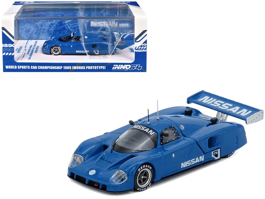 Nissan R89C "Works Prototype" Blue "World Sports Car Championship" (1989) 1/64 Diecast Model Car