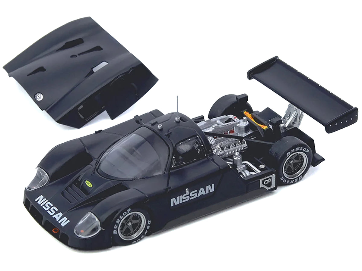 Nissan R89C Matt Black "Le Mans Shakedown Test at Paul Ricard 1988" 1/64 Diecast Model Car