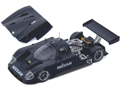 Nissan R89C Matt Black "Le Mans Shakedown Test at Paul Ricard 1988" 1/64 Diecast Model Car