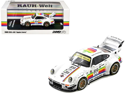 RWB 930 #89 "Apple Livery" White with Stripes 1/64 Diecast Model Car