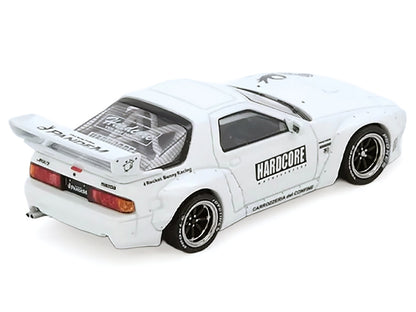 Mazda RX7 (FC3S) "Pandem Aero" Widebody Kit White with Graphics 1/64 Diecast Model Car