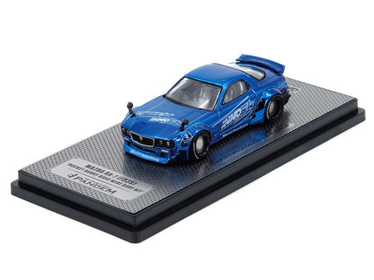 Mazda RX-7 (FD3S) RHD (Right Hand Drive) "Pandem Rocket Bunny" Blue Chrome "Tokyo Auto Salon 2026 Event Edition" 1/64 Diecast Model Car
