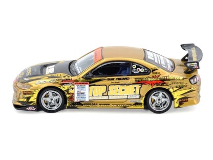 Nissan "Top Secret" Silvia (S15) RHD (Right Hand Drive) Ryuji Miki - Champion "D1 Grand Prix" (2004) 1/64 Diecast Model Car