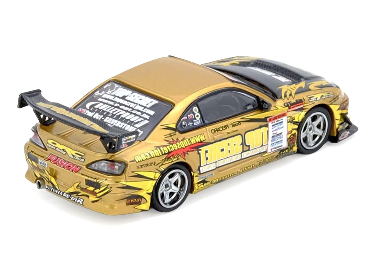 Nissan "Top Secret" Silvia (S15) RHD (Right Hand Drive) Ryuji Miki - Champion "D1 Grand Prix" (2004) 1/64 Diecast Model Car