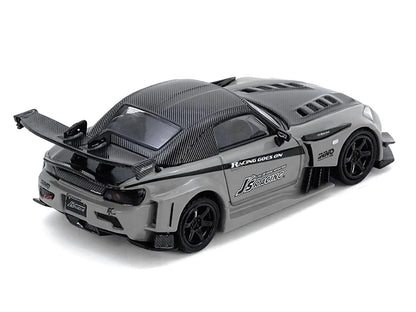 Honda S2000 RHD (Right Hand Drive) "J's Racing" Gray with Carbon Hood and Top "Hong Kong Toycar Salon 2025 Event Edition" 1/64 Diecast Model Car